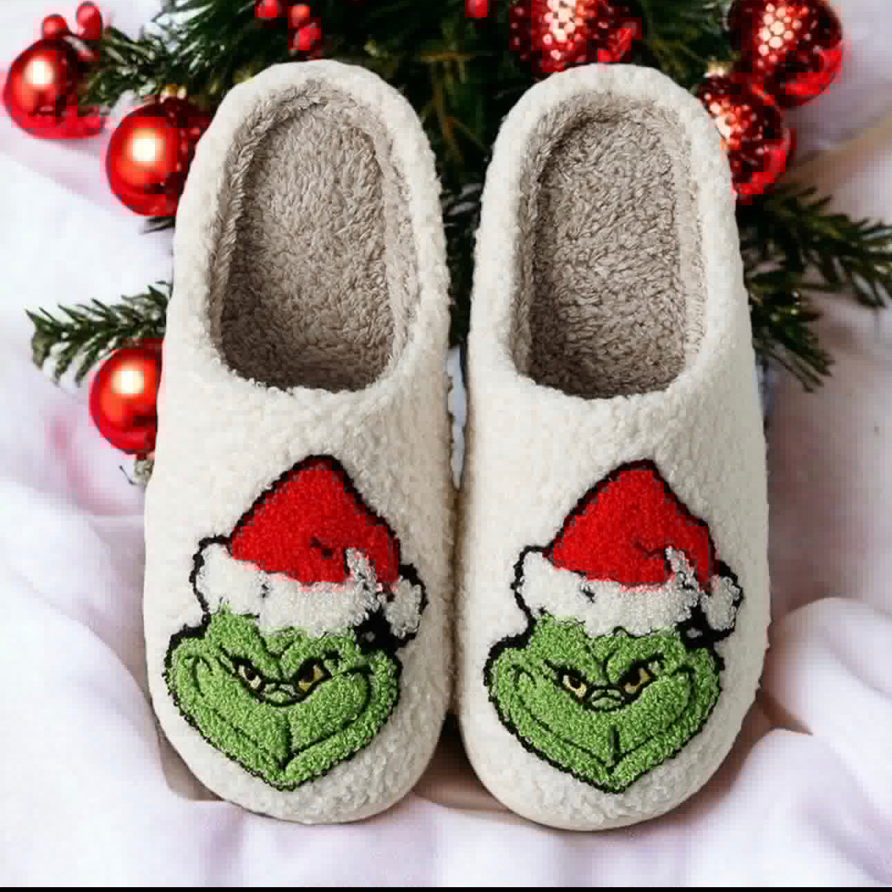 Grinch Head Slippers