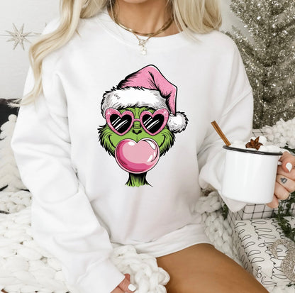 Grinch Bubble Gum Heart