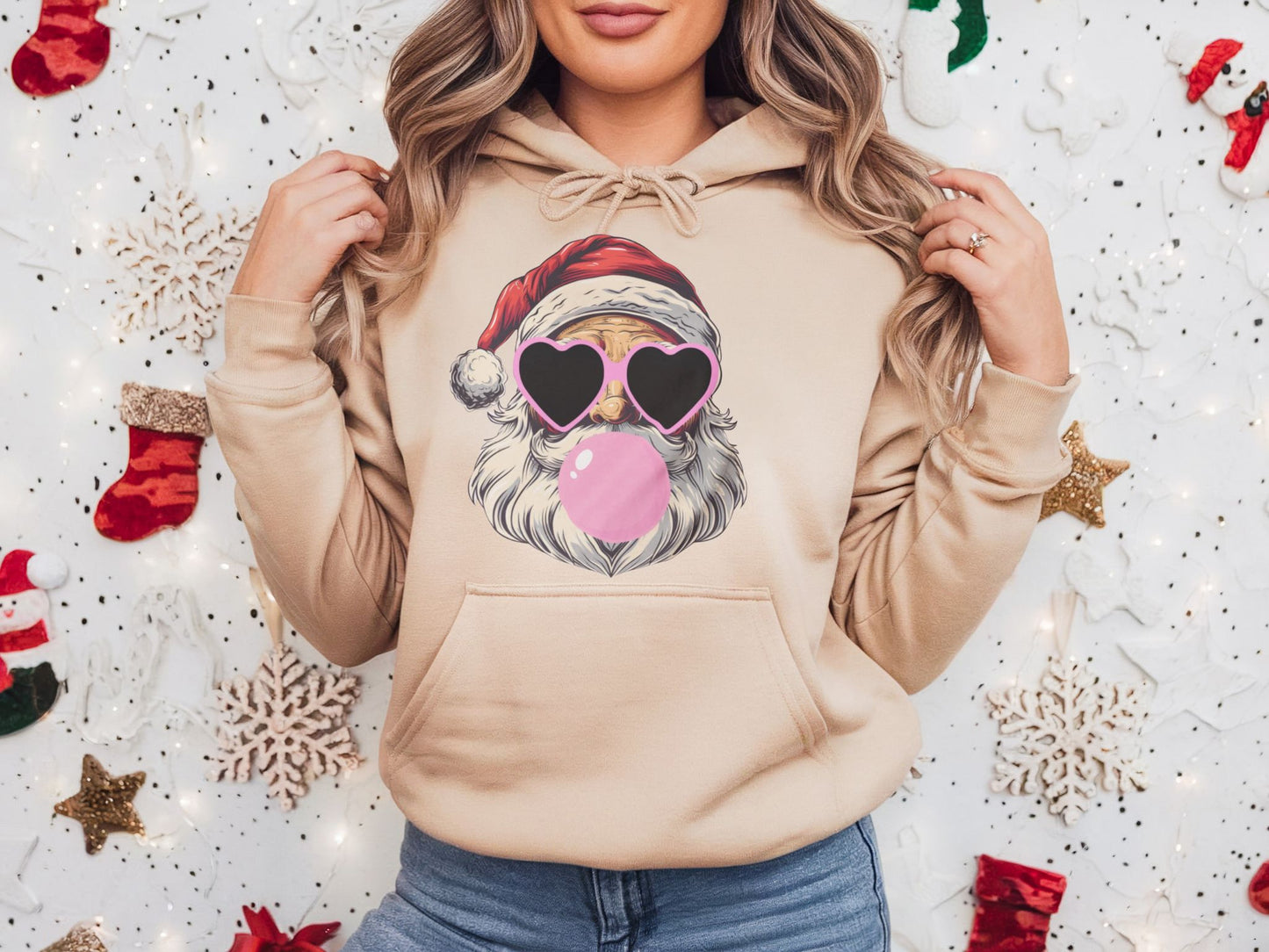 Santa Bubble Gum Heart