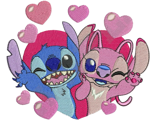 Angel X Stitch Hearts